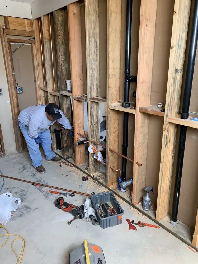 Commercial rough-in plumbing for Gas Line Repair in Charleston